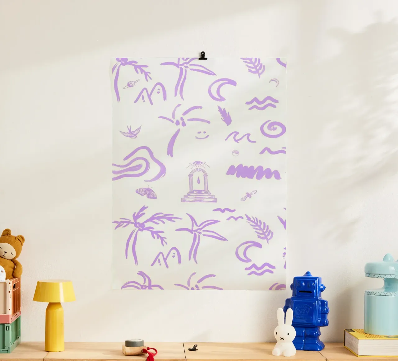 4EVA poster con telaio in legno da Daniela Roessler