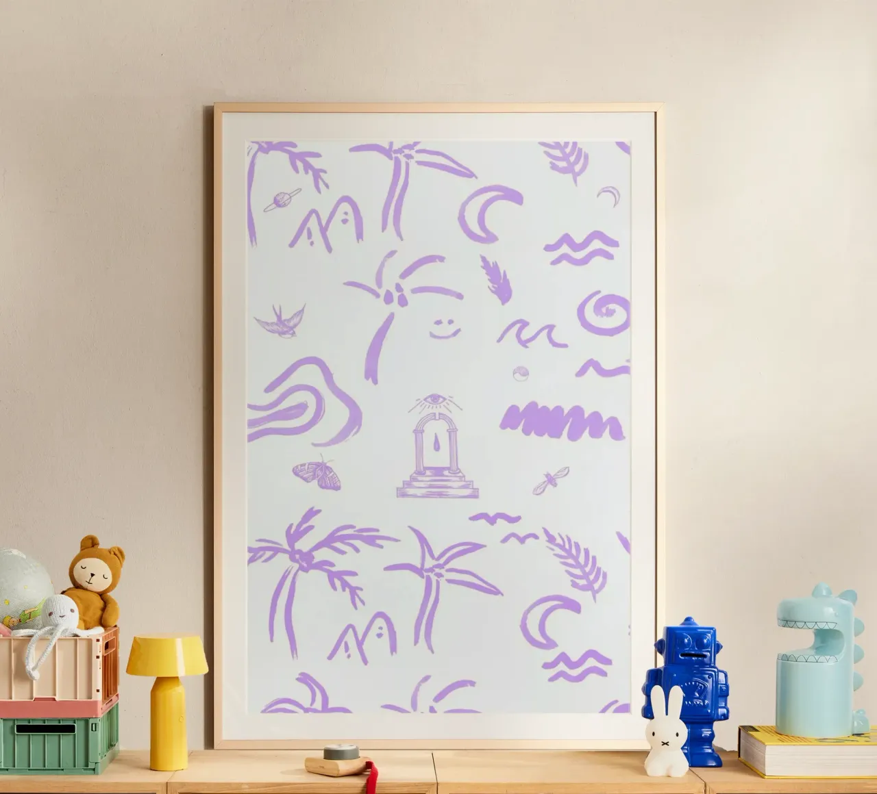 4EVA poster con telaio in legno da Daniela Roessler