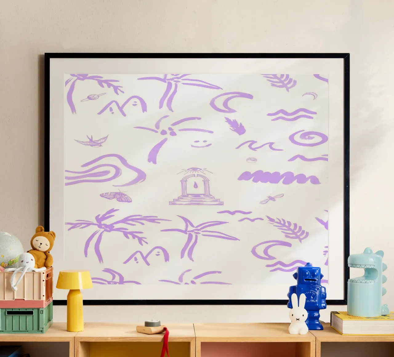 4EVA poster con telaio in legno da Daniela Roessler