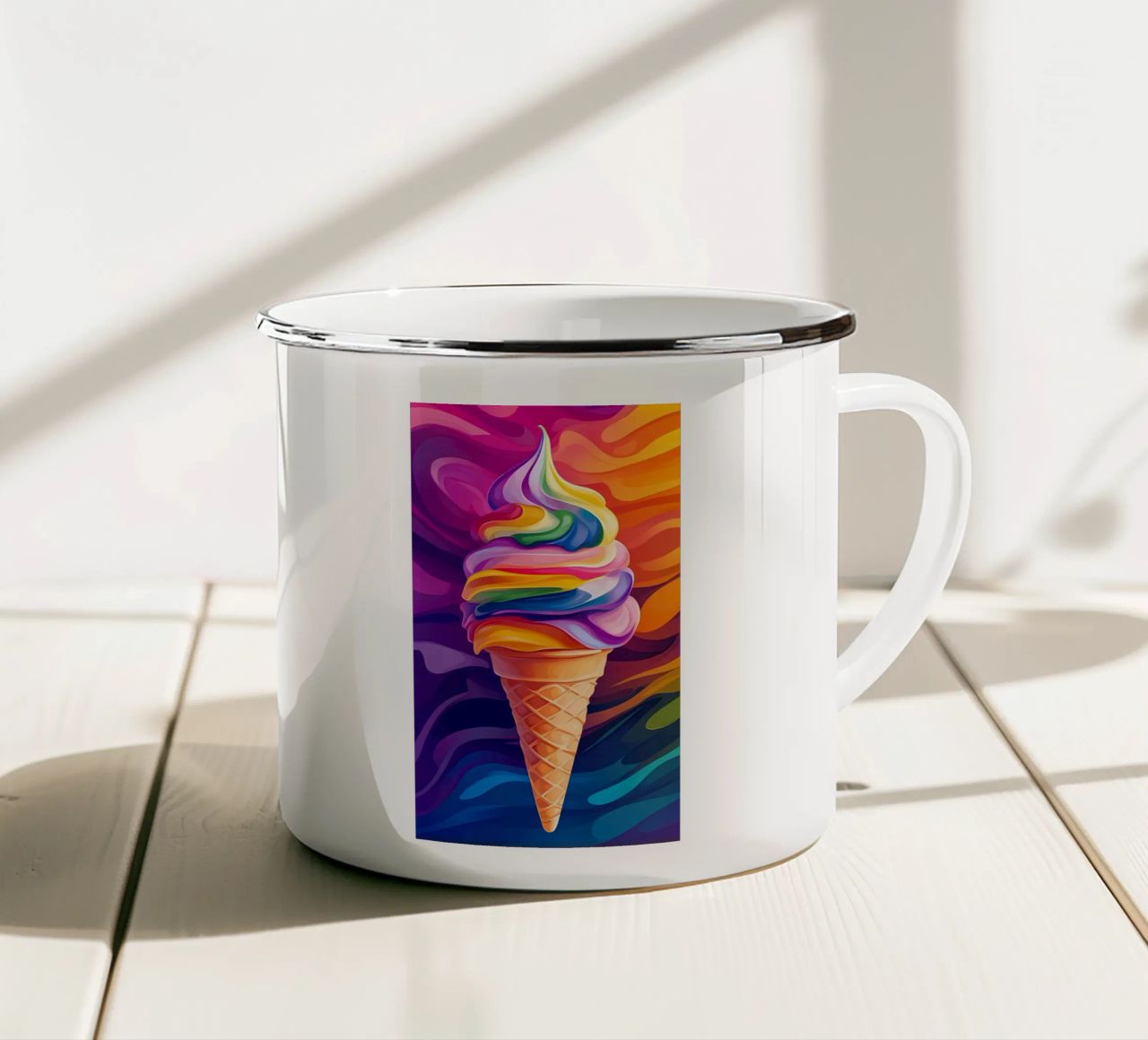 screm tazza in smalto da Erika C White