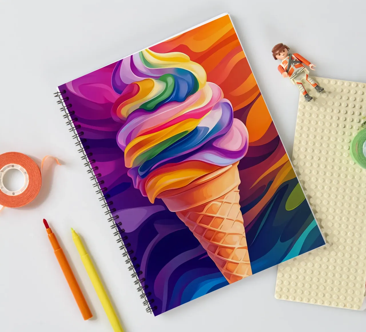 screm spiral notebook by Erika C White
