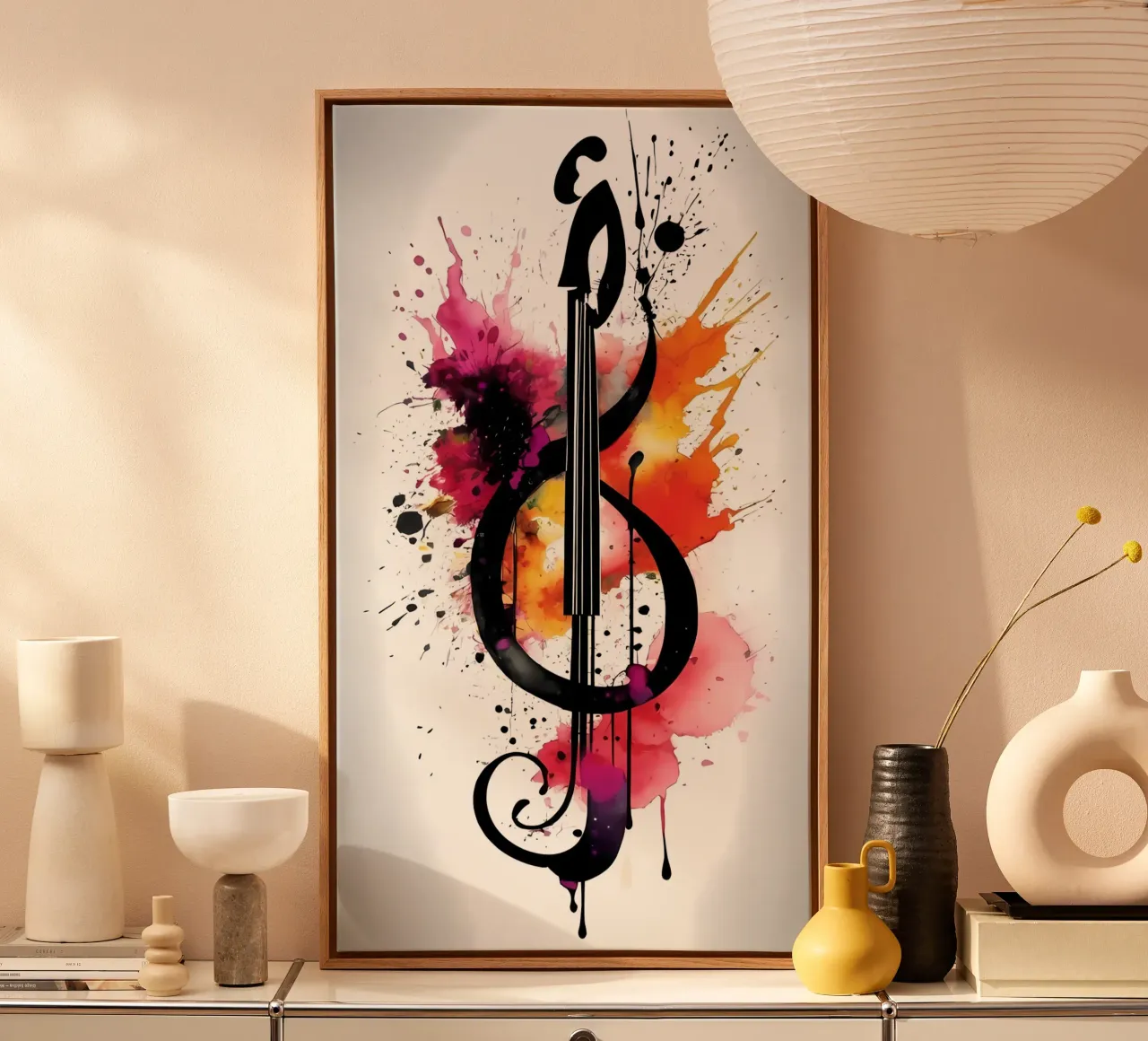 Minimalist Art 74 canvas with Floater frame by Erika C White