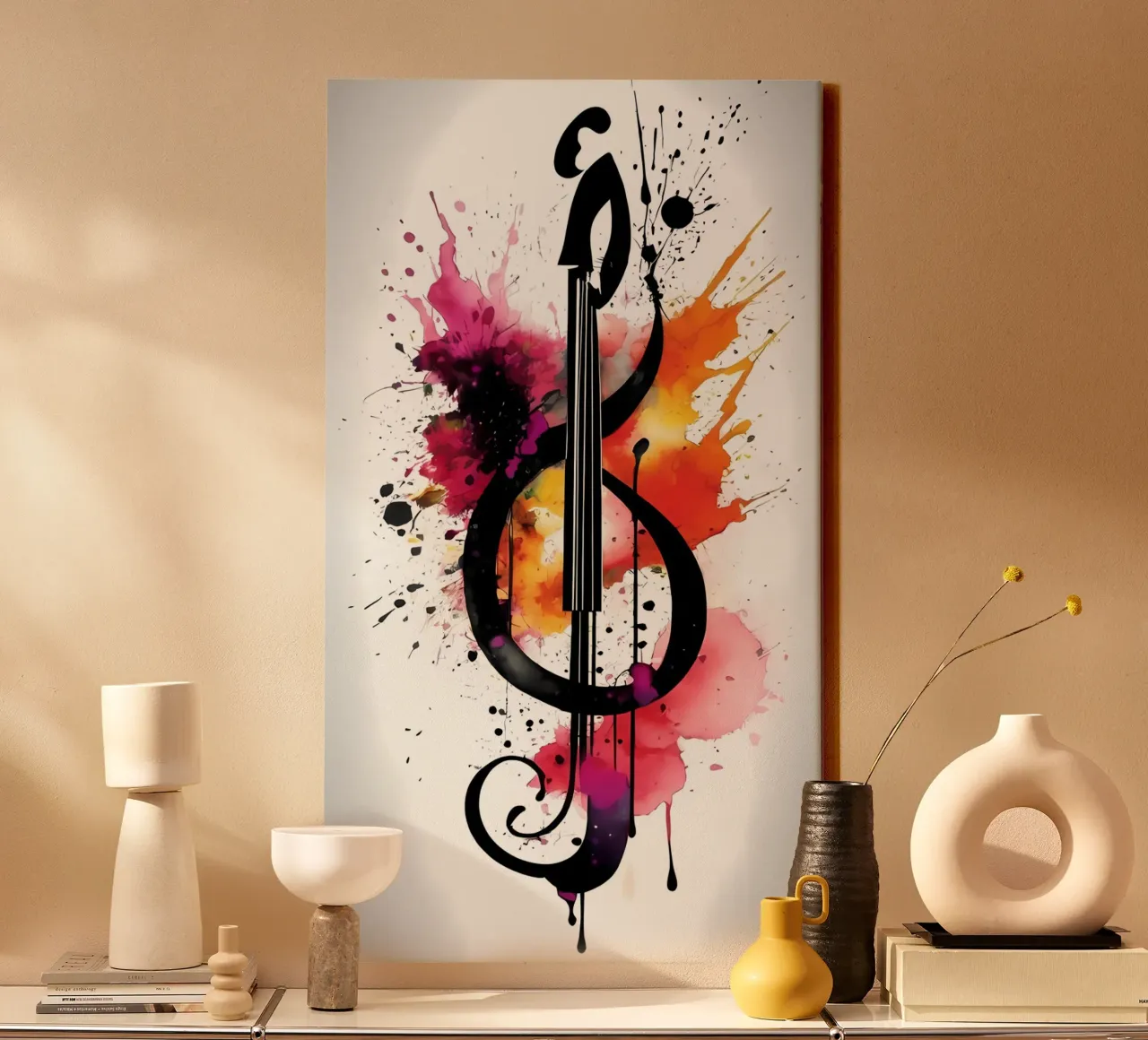 Minimalist Art 74 canvas with Floater frame by Erika C White