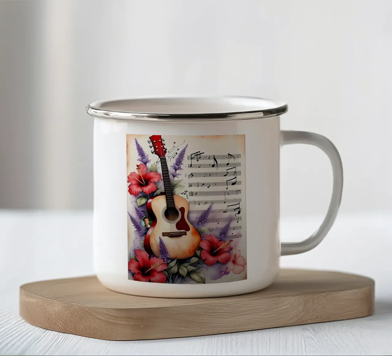 Arte minimalista 77 tazza in smalto da Erika C White