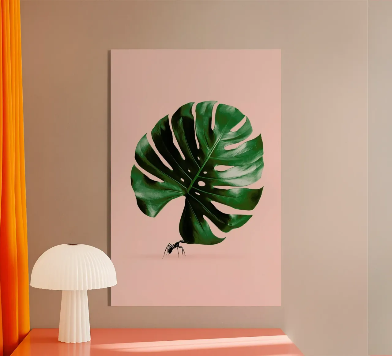 Monstera Ant acrylic glass by Jonas Loose
