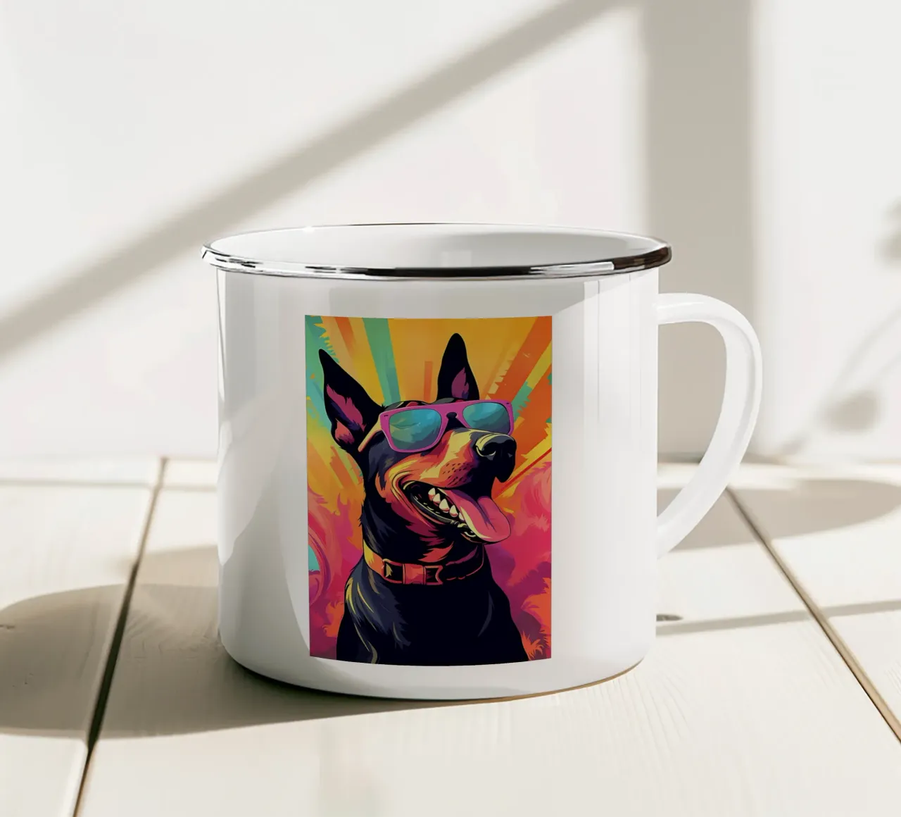 Arte minimalista 79 tazza in smalto da Erika C White
