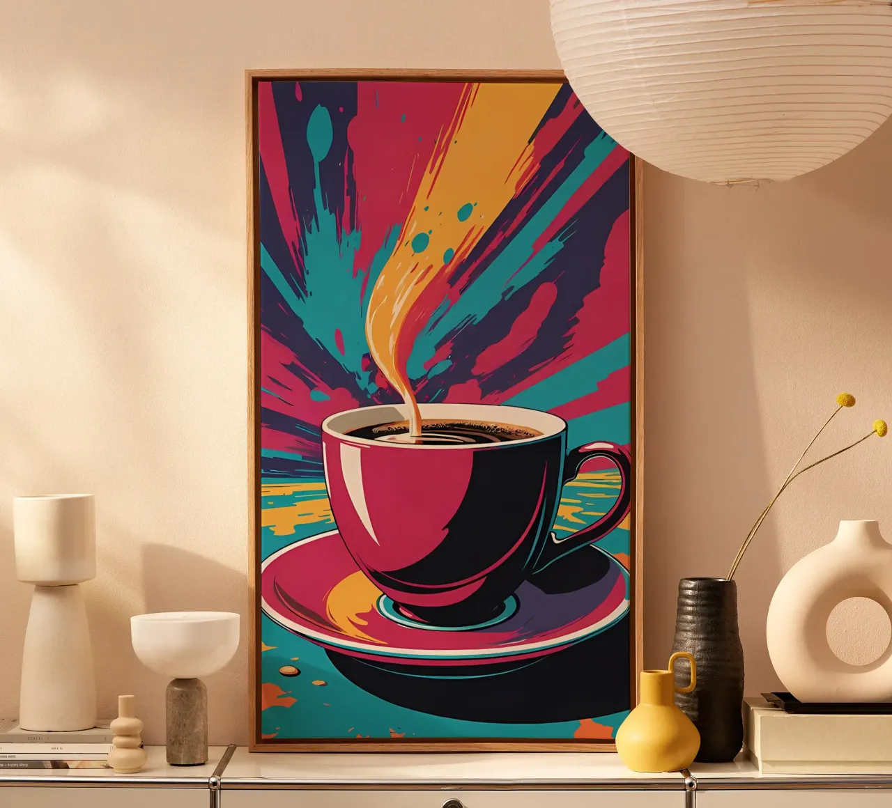 Minimalist Art 82 canvas with Floater frame by Erika C White