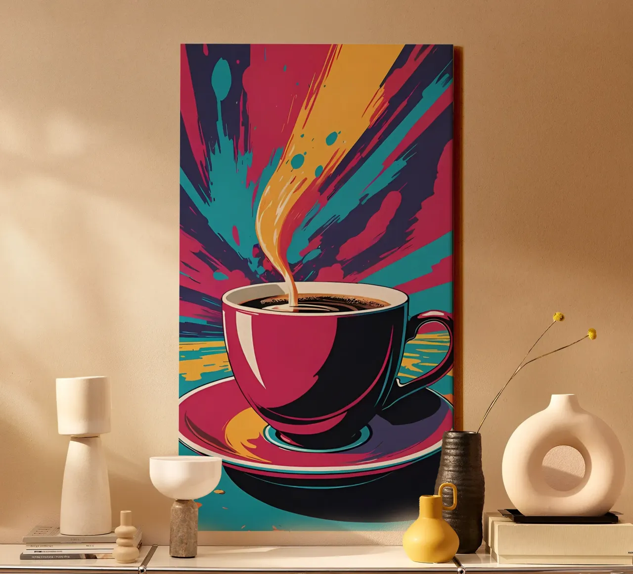 Minimalist Art 82 canvas with Floater frame by Erika C White
