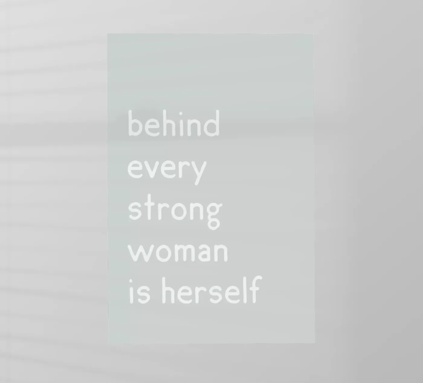 Herself backlit film by Studio One