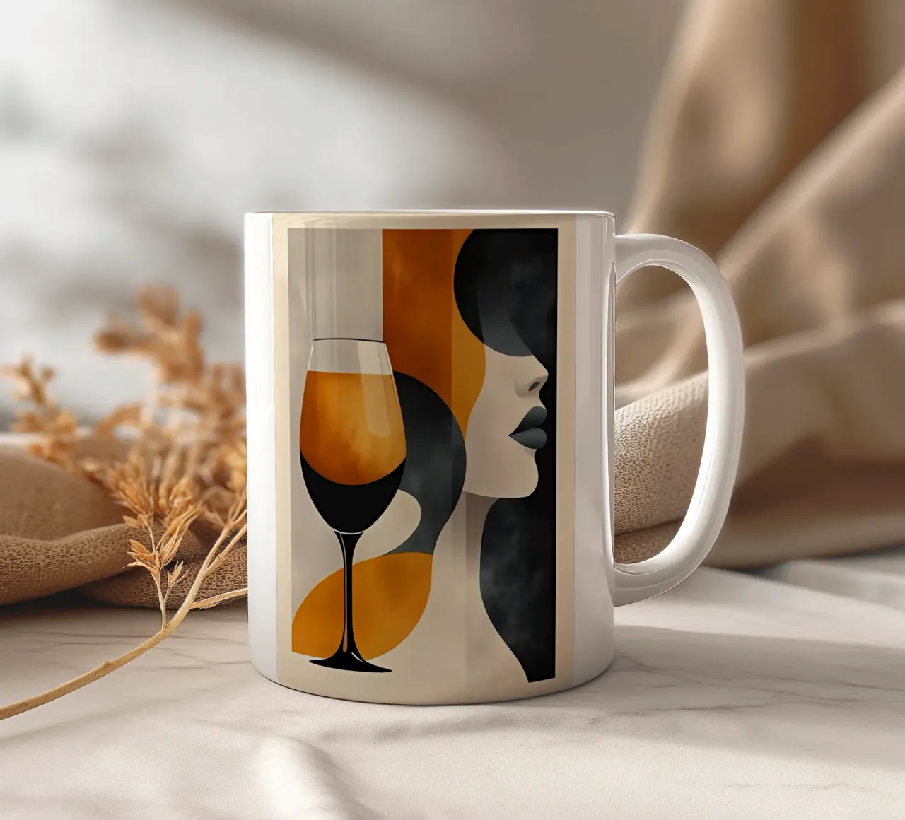 Arte minimalista 85 tazza in ceramica da Erika C White
