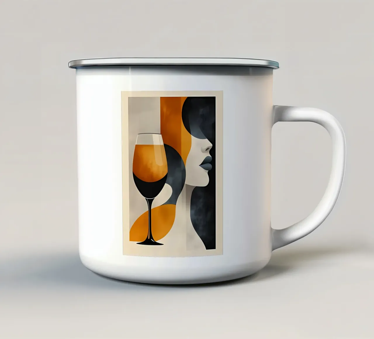 Arte minimalista 85 tazza in smalto da Erika C White