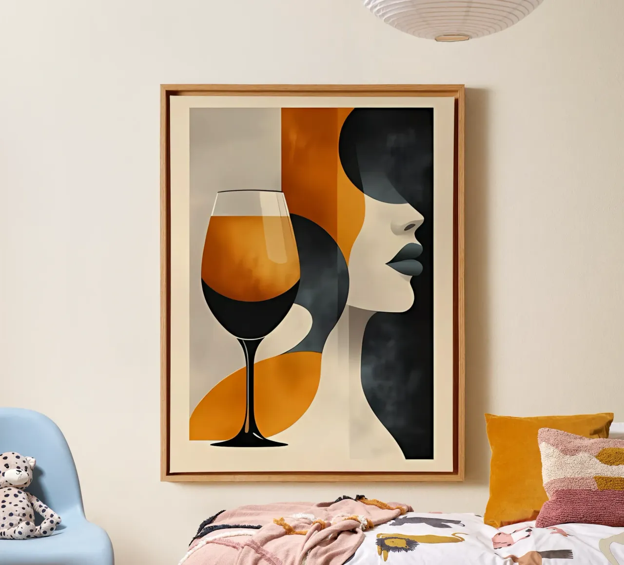 Arte minimalista 85 lienzo con Marco flotante de Erika C White