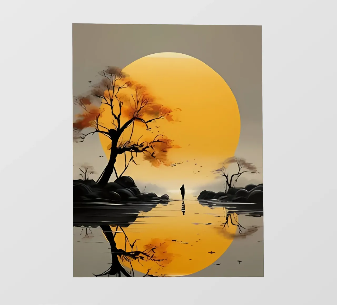 Minimalist Art 86 Backlit Folie von Erika C White