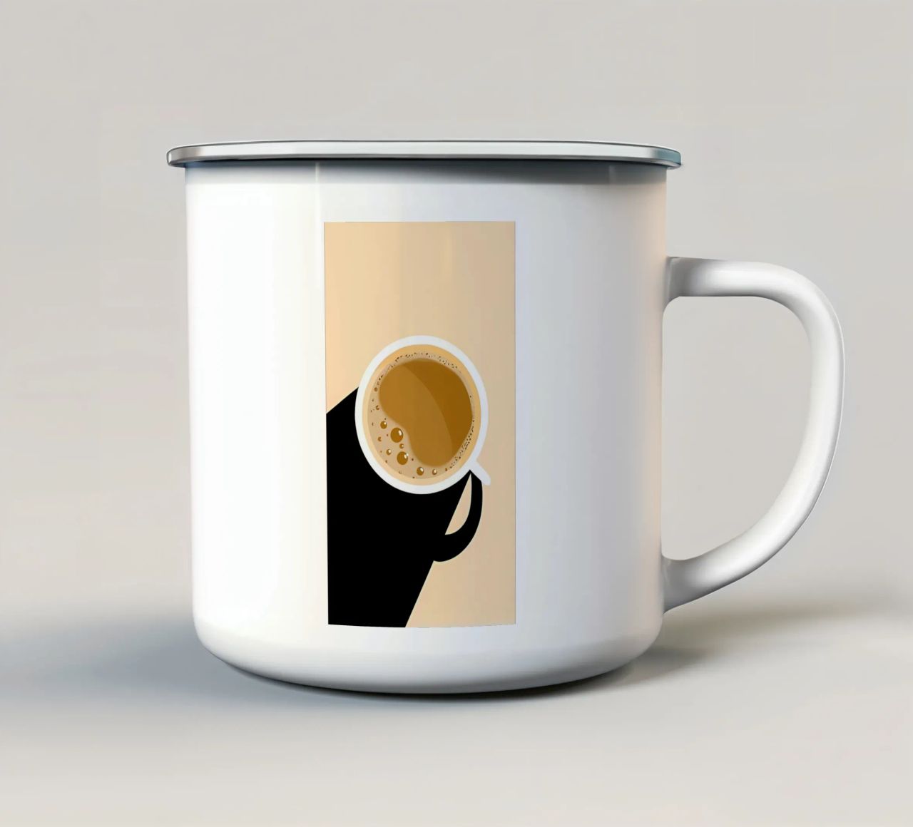Arte minimalista 89 tazza in smalto da Erika C White