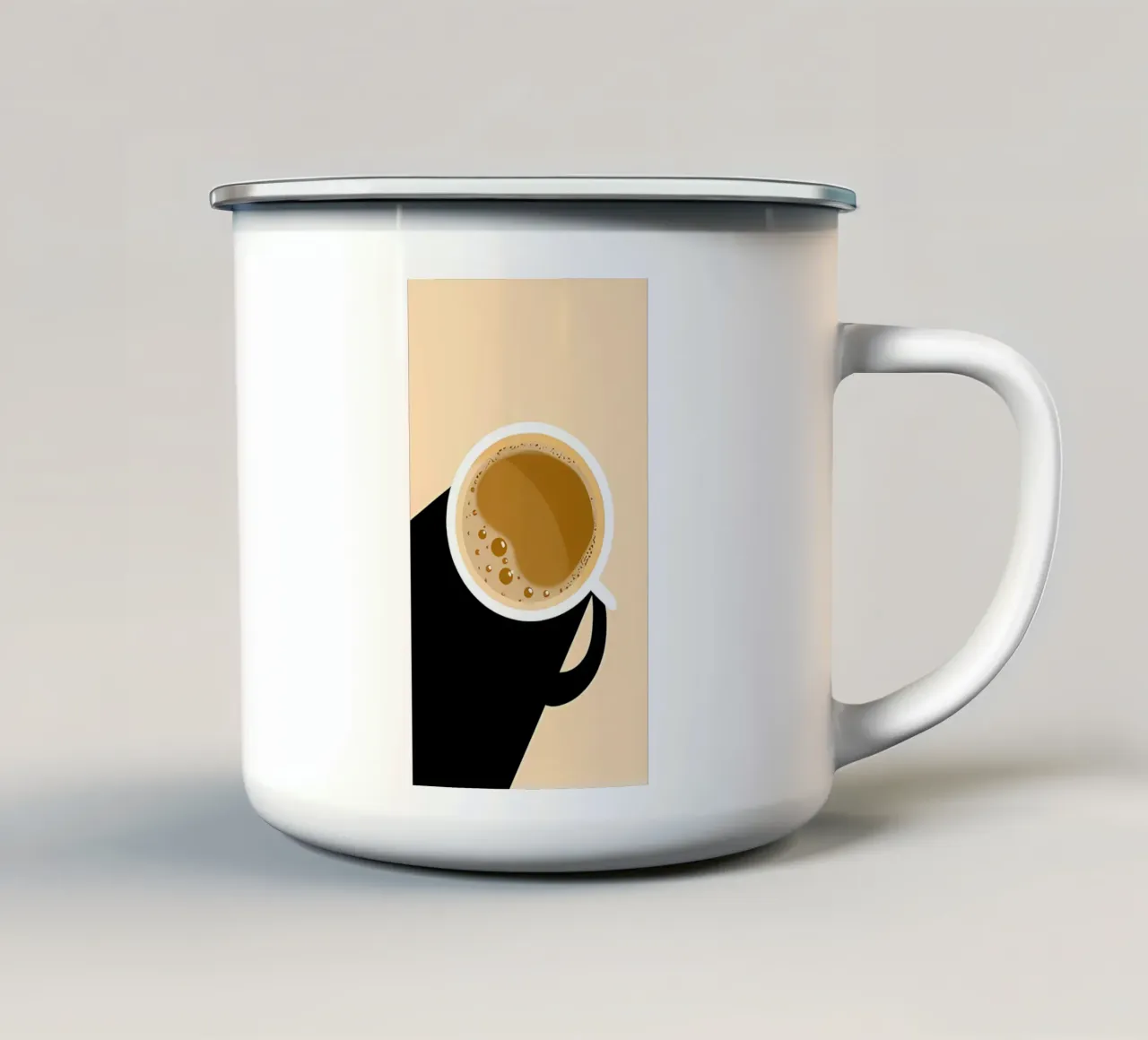Arte minimalista 89 tazza in smalto da Erika C White