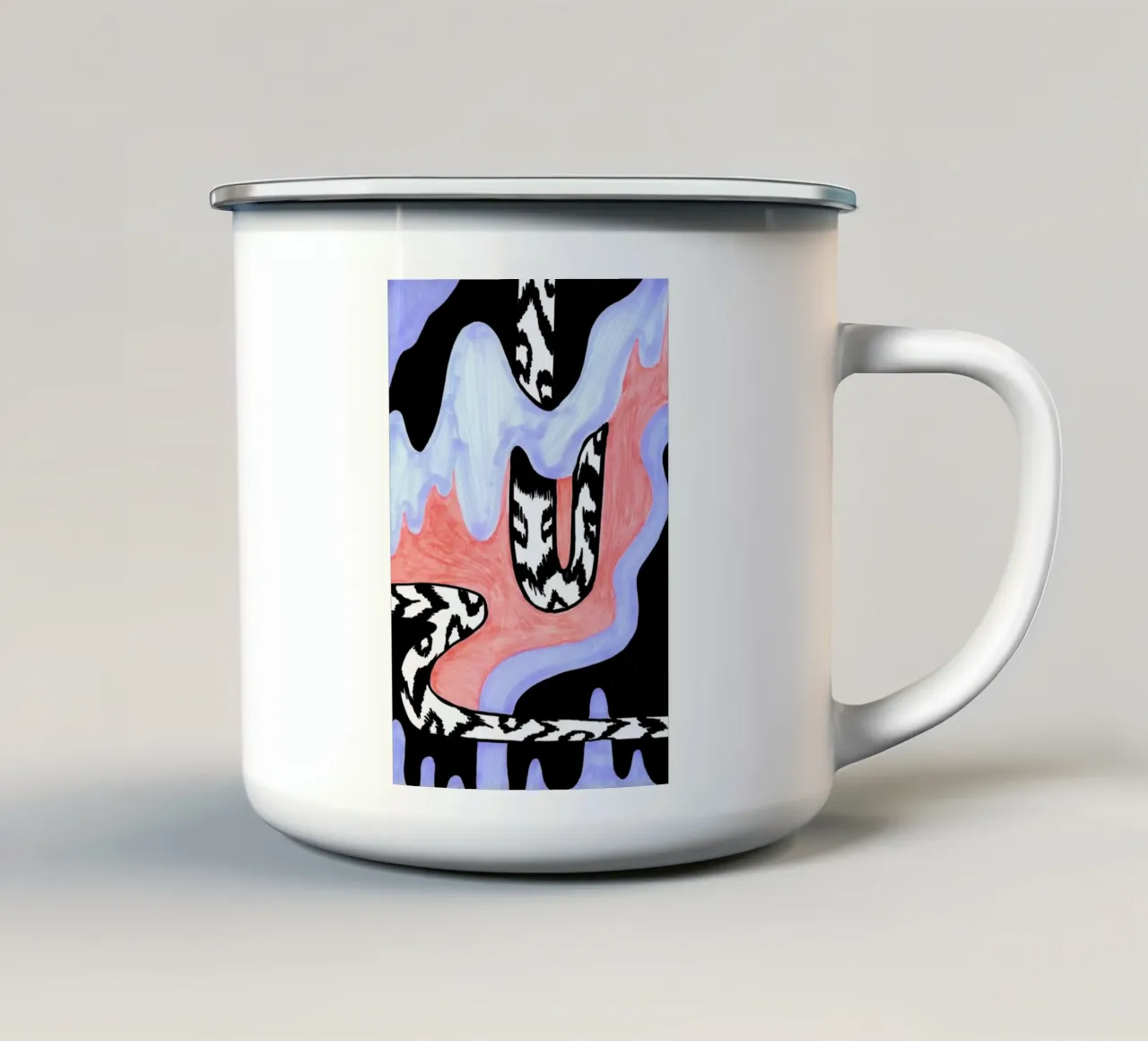 Spirit Snake tazza in smalto da Daniela Roessler