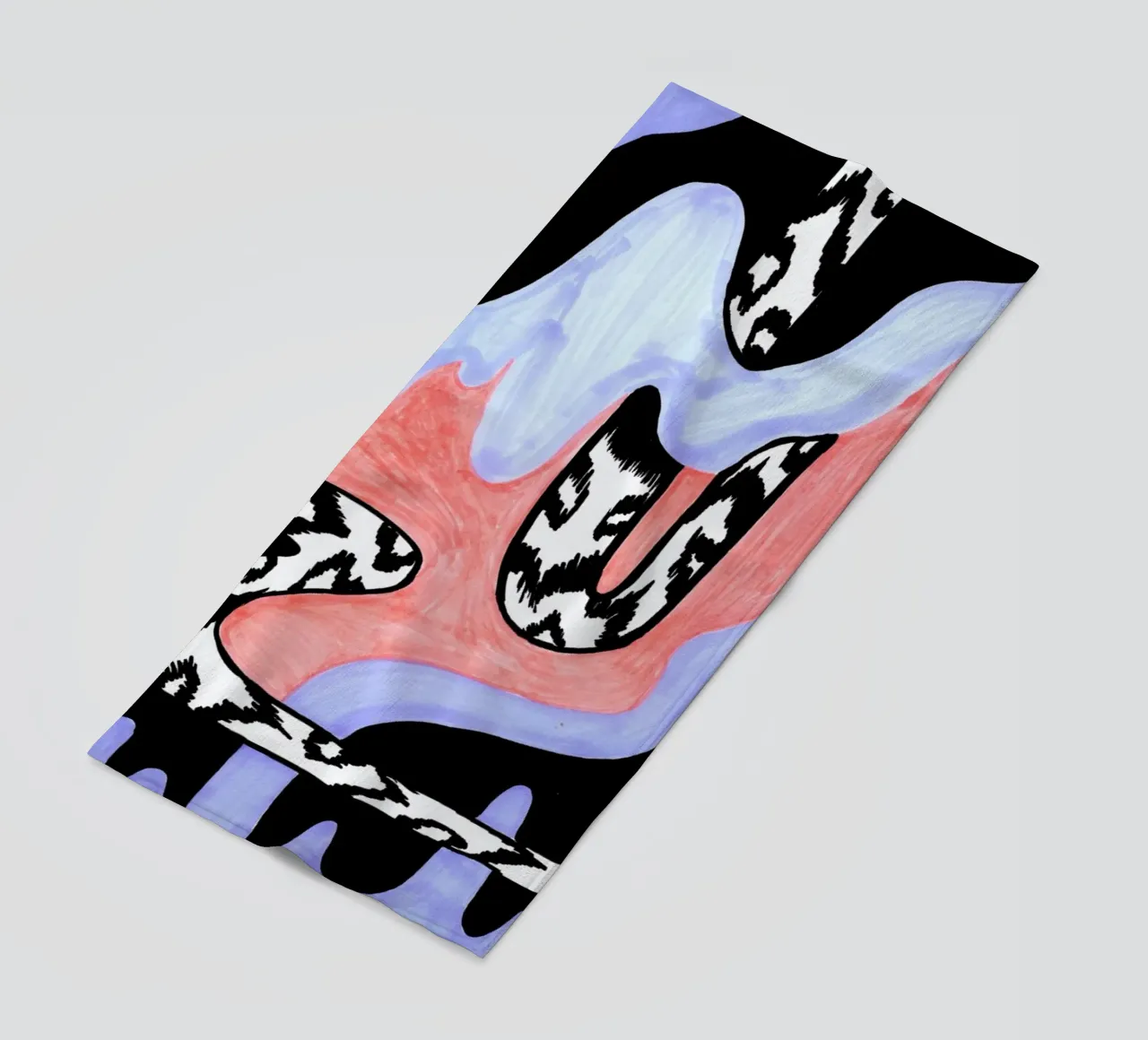 Spirit Snake beach towel by Daniela Roessler