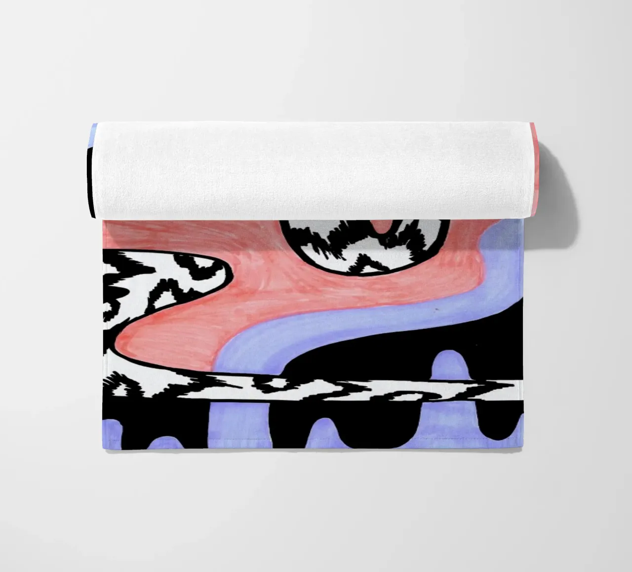 Spirit Snake beach towel by Daniela Roessler