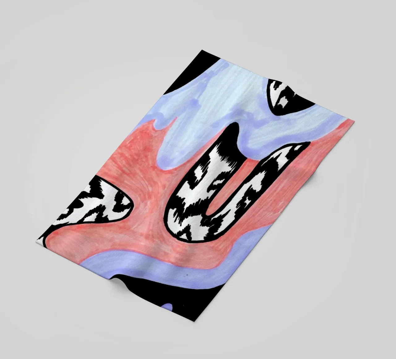 Spirit Snake beach towel by Daniela Roessler