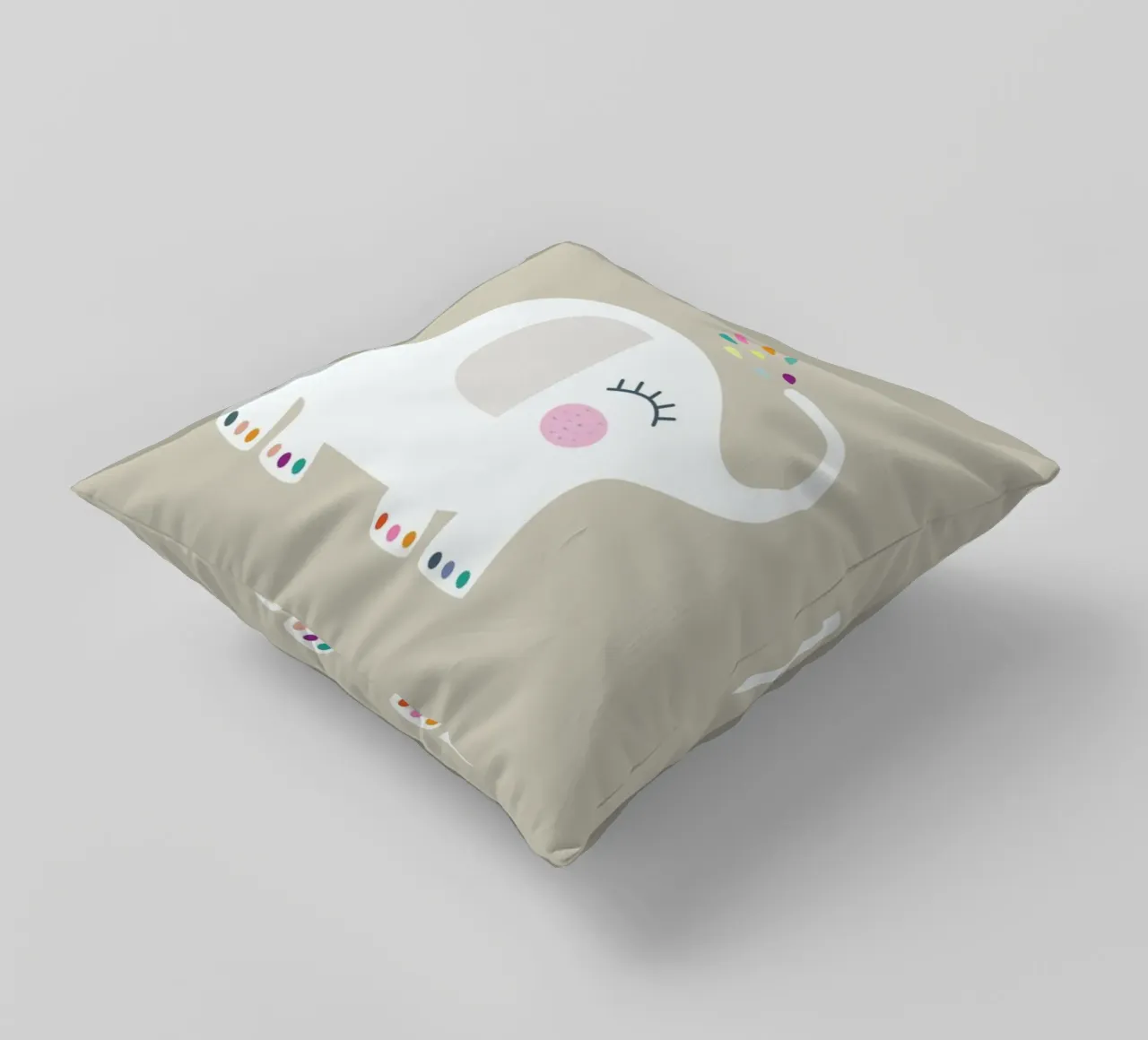 Elefante Rainbow Joy cuscino da JaySan Studio