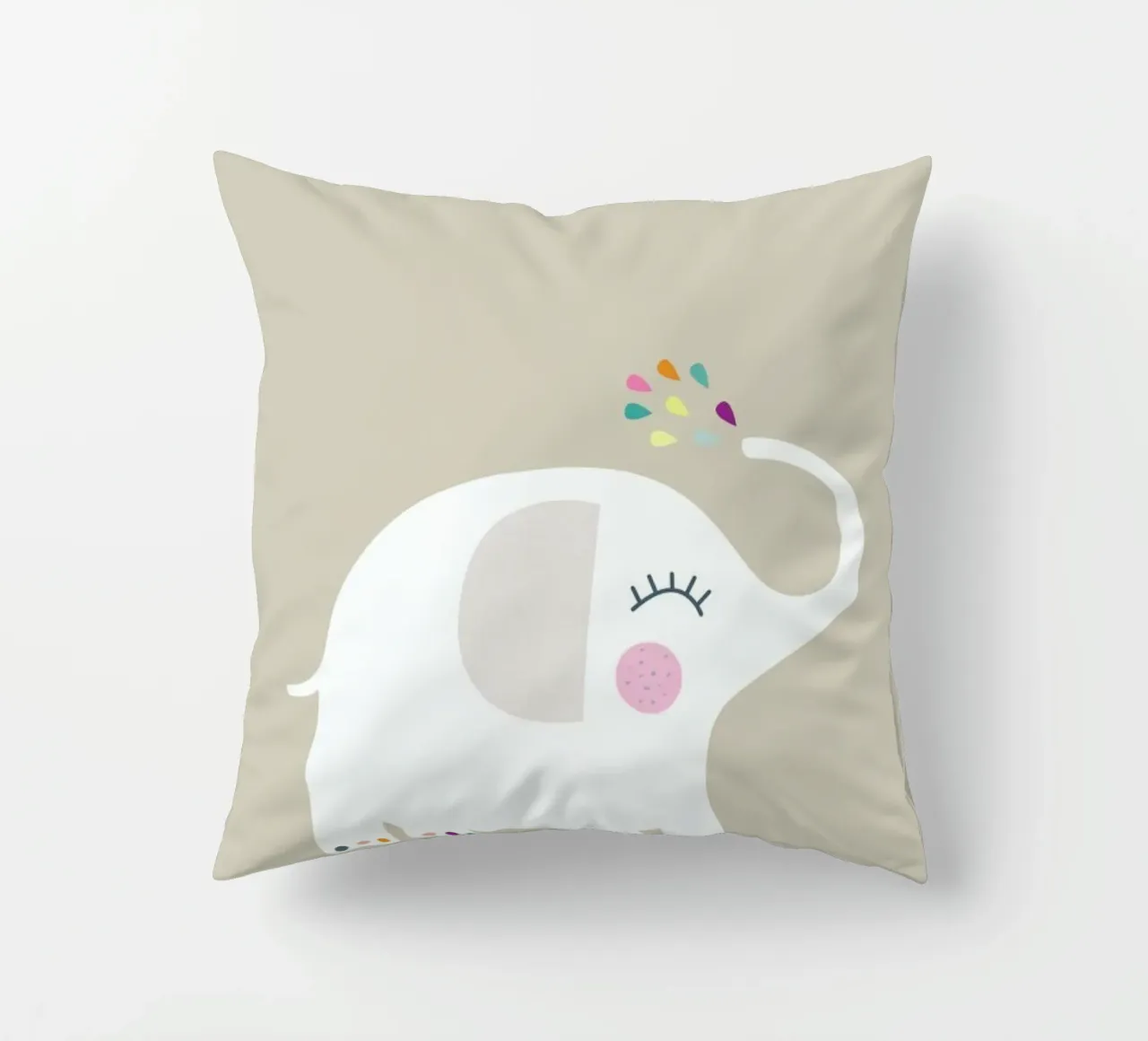 Elefante Rainbow Joy cuscino da JaySan Studio