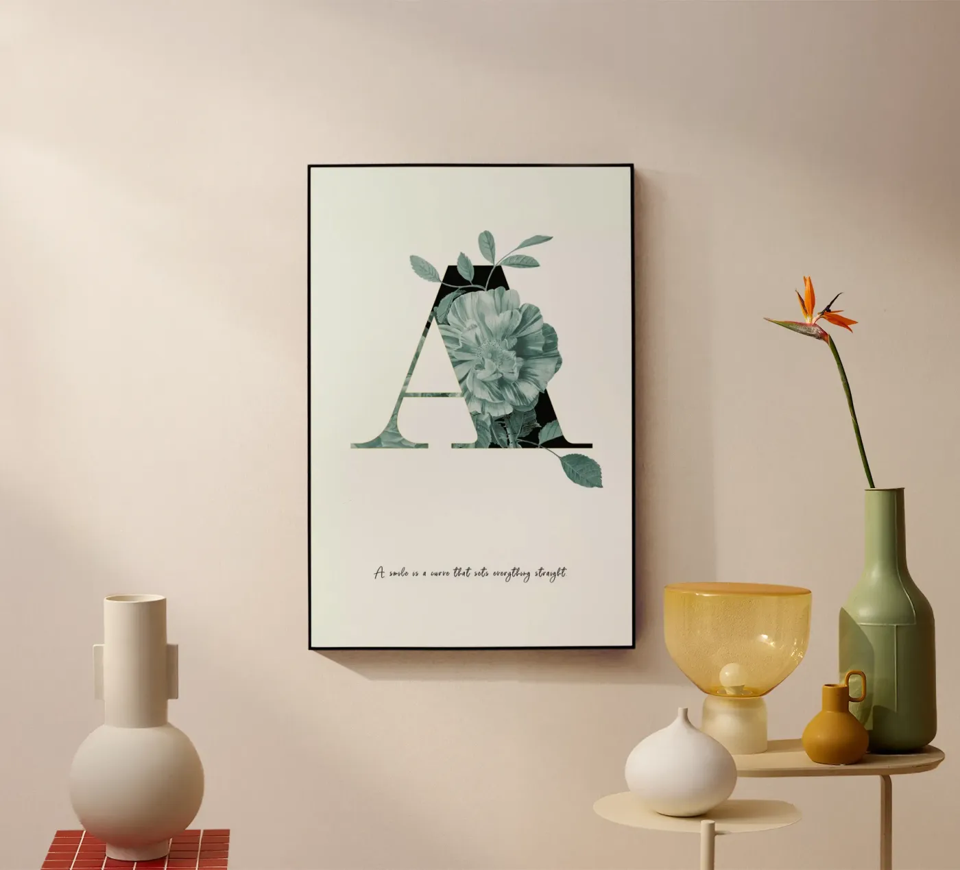 Flower Alphabet - A plexiglass da Froilein Juno