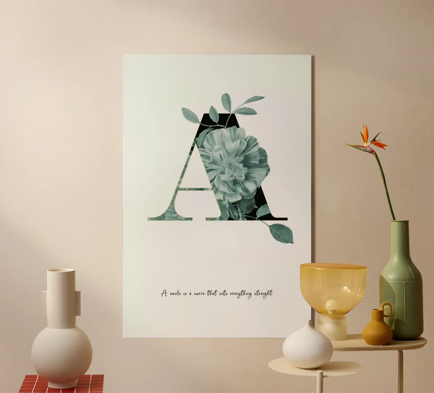 Flower Alphabet - A plexiglass da Froilein Juno