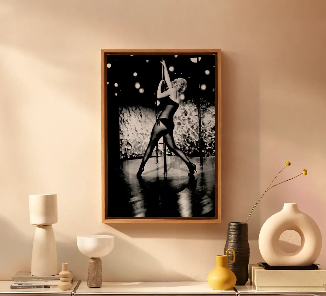 Marilyn Monroe Pole Dancing canvas by Gallery Print and Art Limited