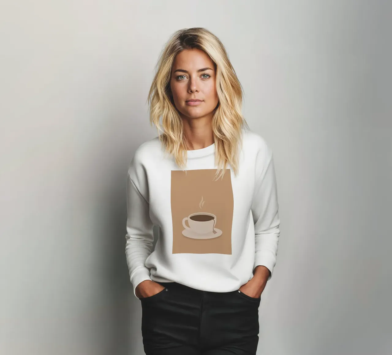 Minimalistische kunst 91 sweatshirt van Erika C White