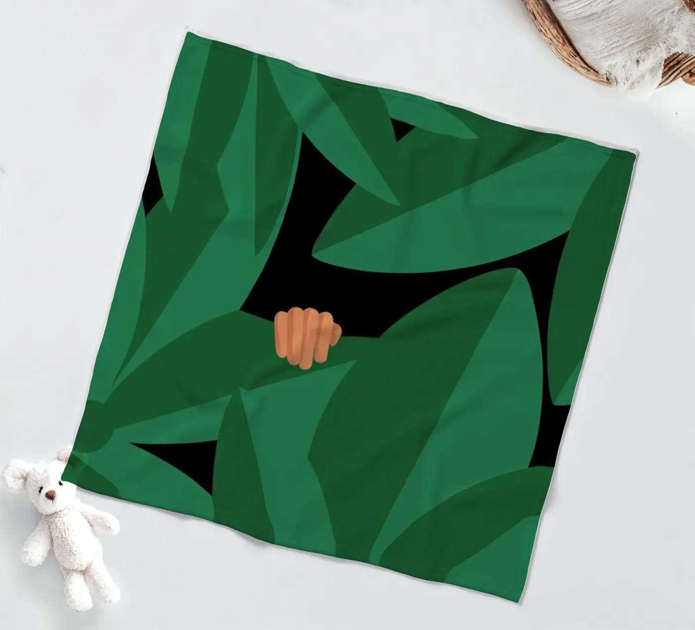 Krat fleecedeken van Swen Swensøn