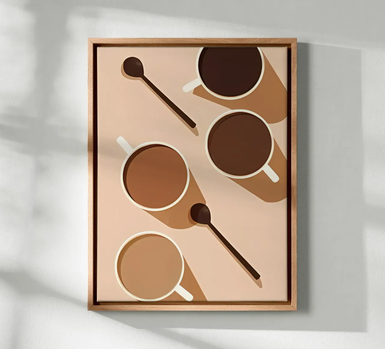 Minimalist Art 93 canvas with Floater frame by Erika C White