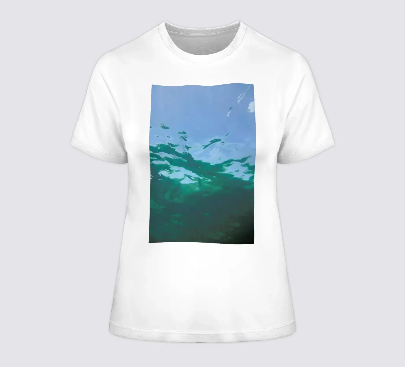 While Diving dames t-shirt getailleerd van Studio Nahili