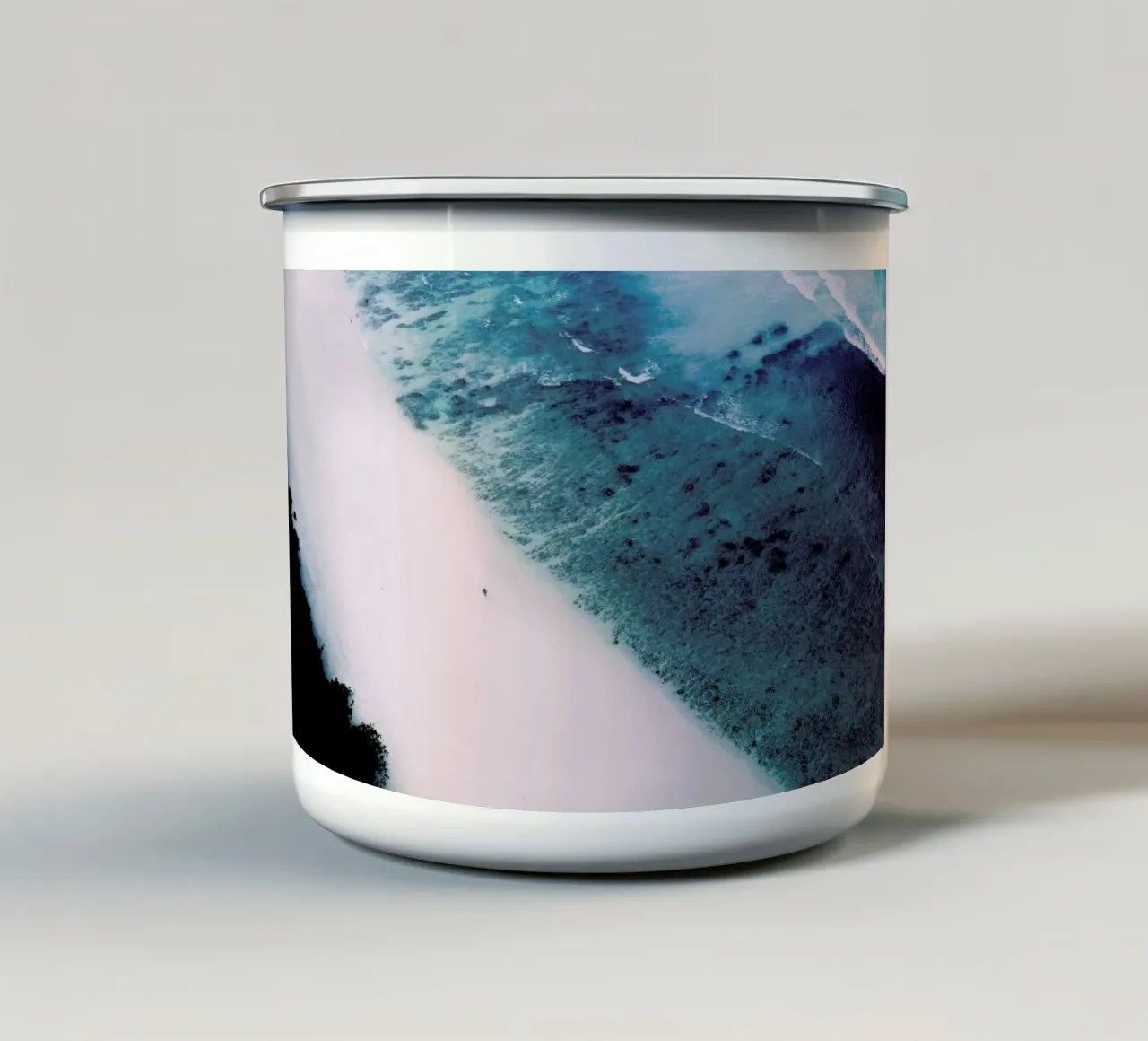 Tropical 5 enamel mug by Airpixels