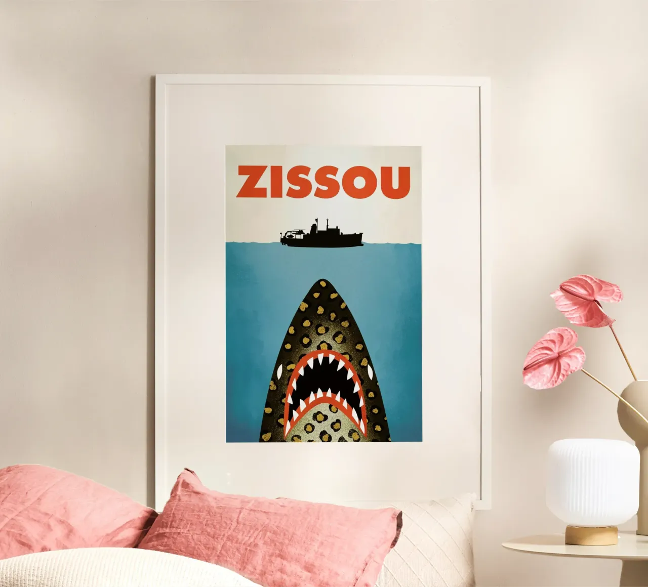 Zissou poster con telaio in plastica da Chris Wharton