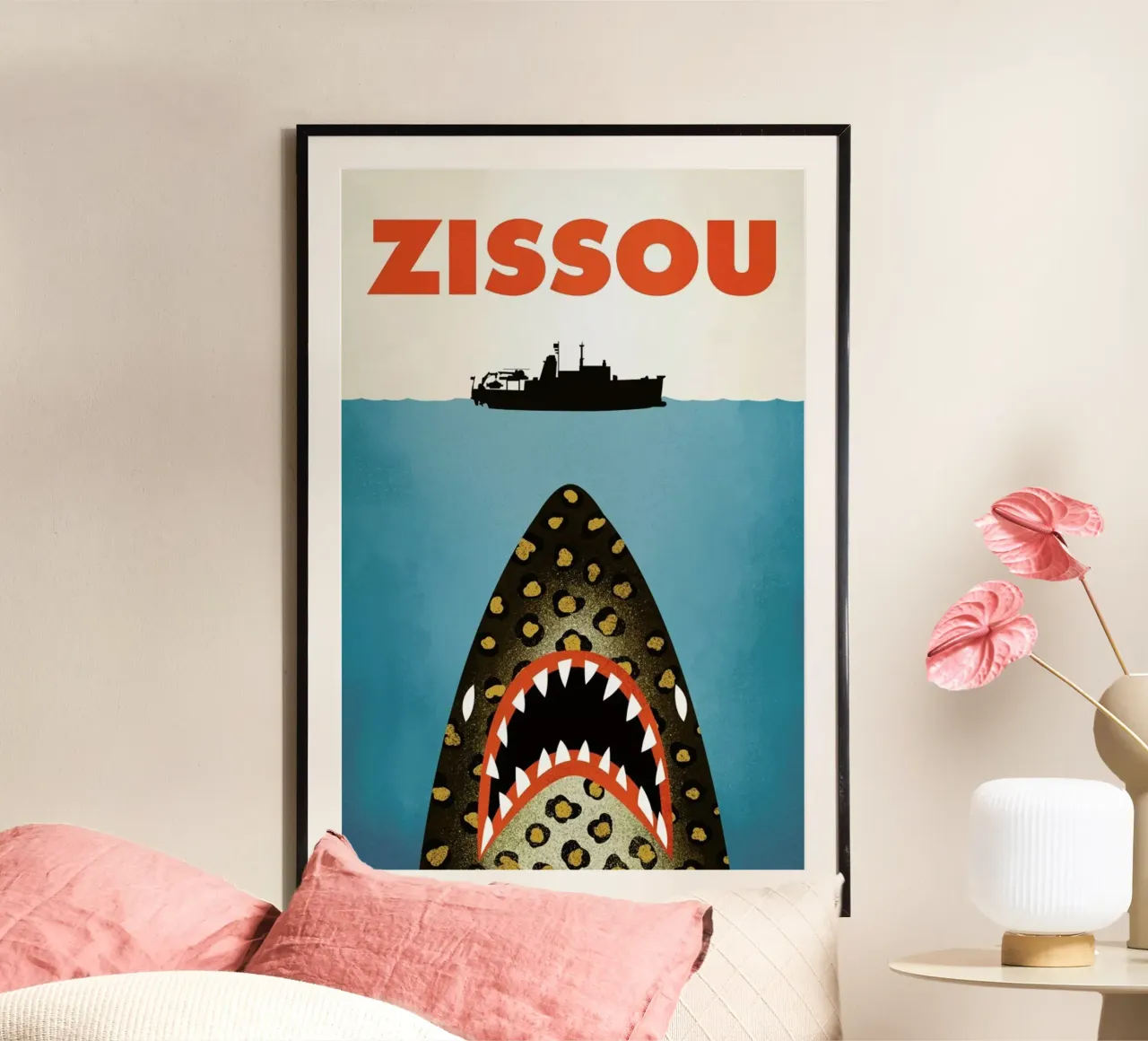 Zissou poster con telaio in plastica da Chris Wharton