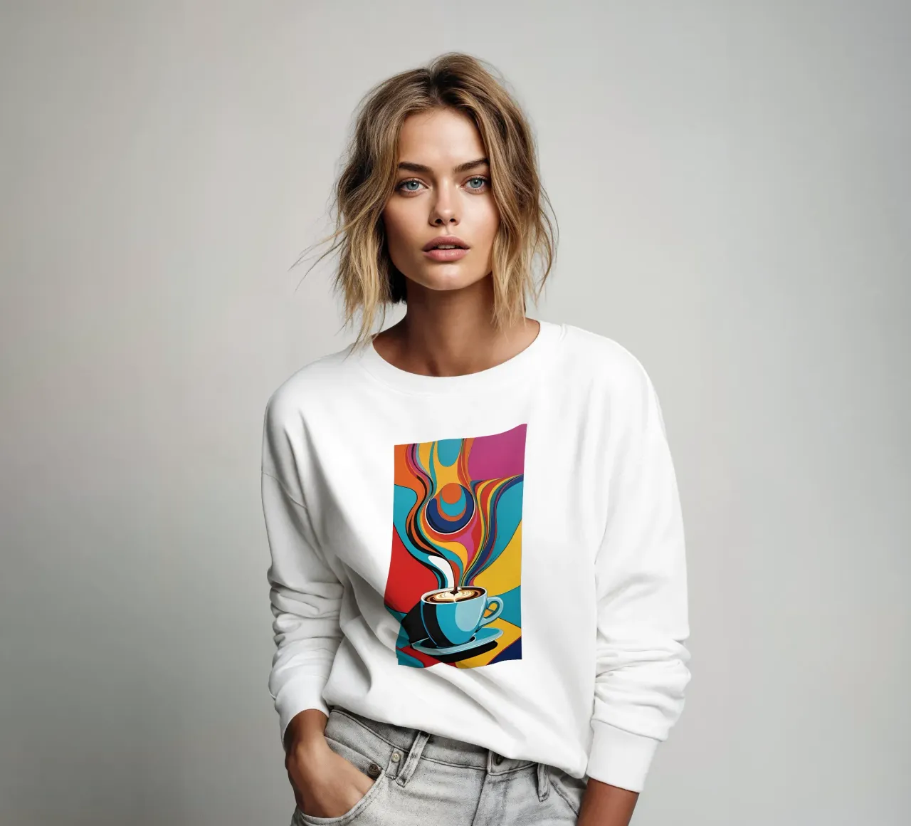 Minimalistische Kunst 99 Sweatshirt von Erika C White