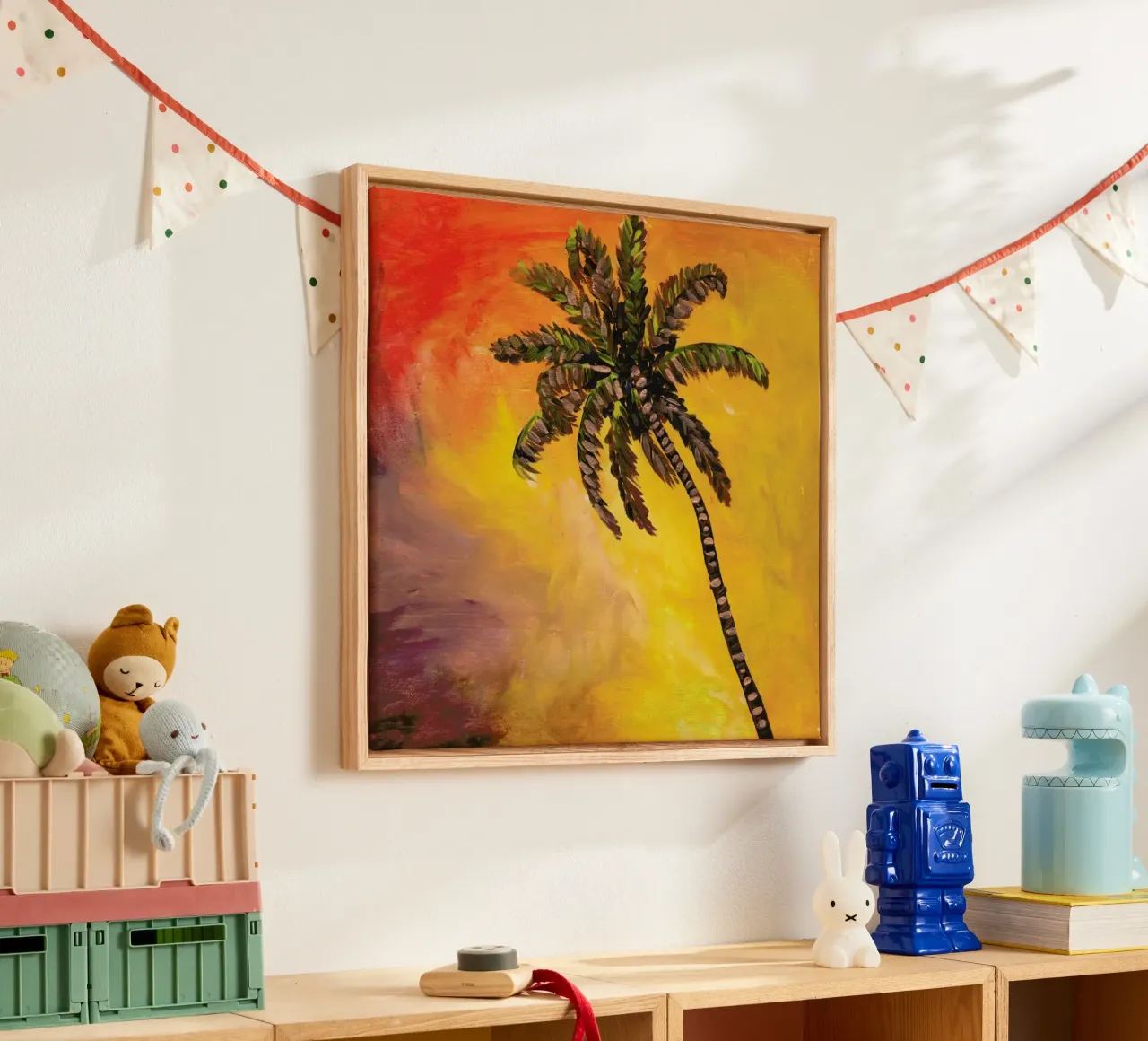 Fire Palm tela con Cornice a cassetta da KP Design