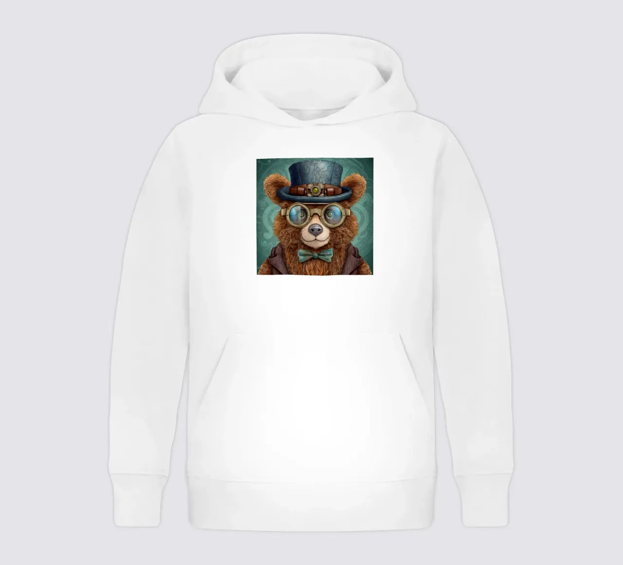 Orso marrone retrò magico felpa bambino con cappuccio da Funny Animals