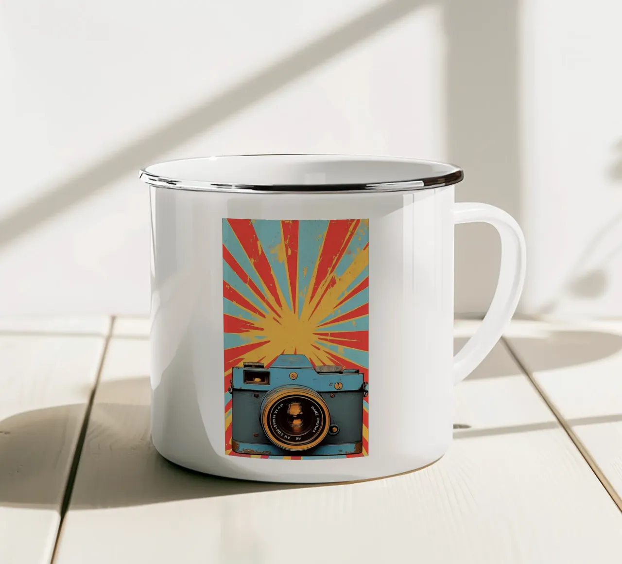 Arte minimalista 107 tazza in smalto da Erika C White
