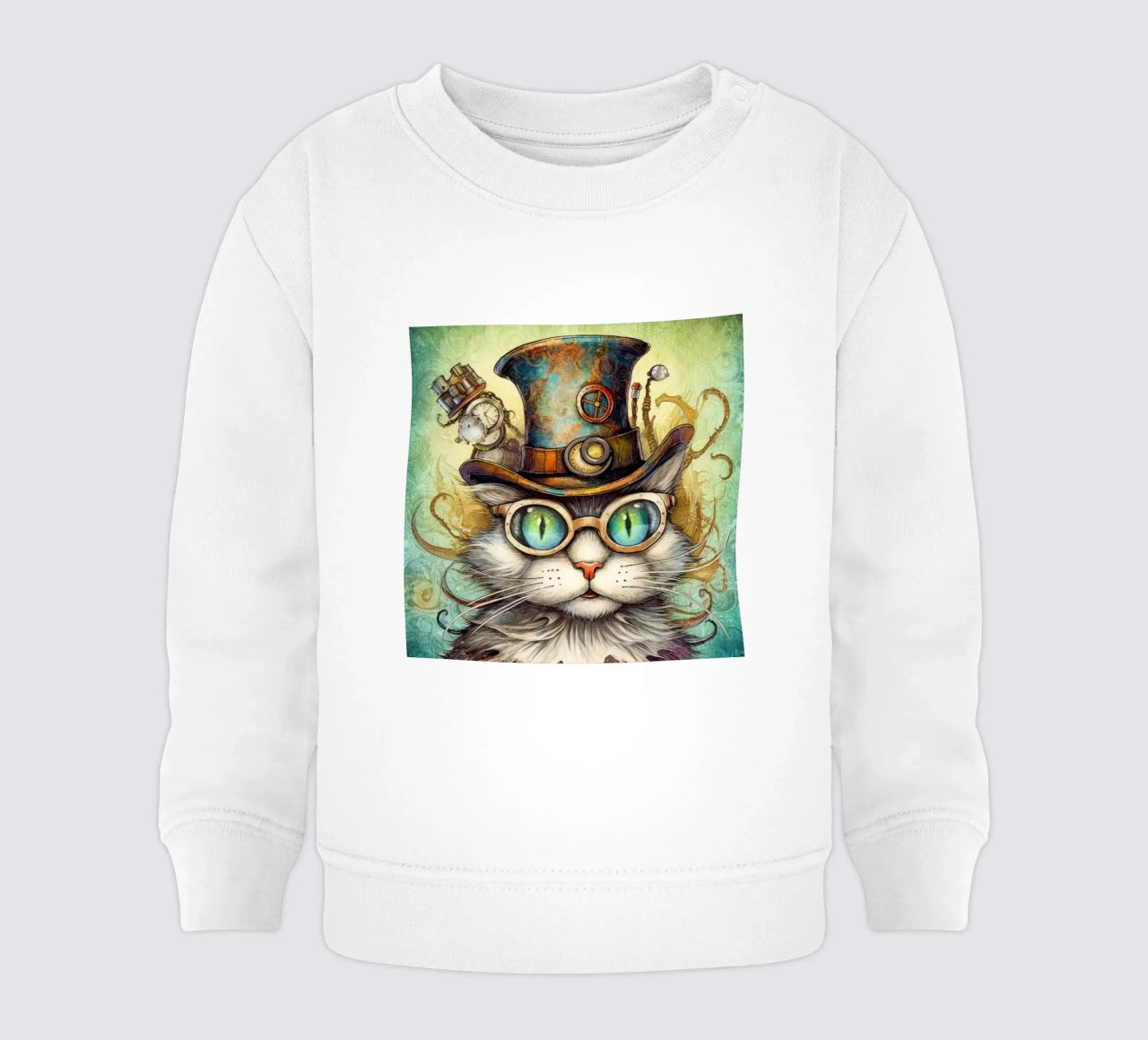 Gatto magico retrò felpa neonato da Funny Animals