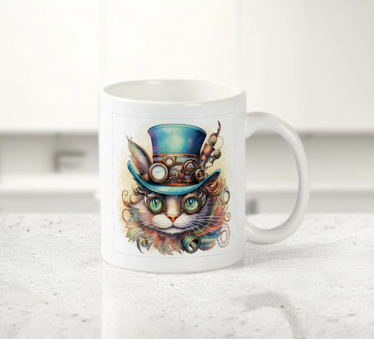 Gatto magico retrò tazza in ceramica da Funny Animals