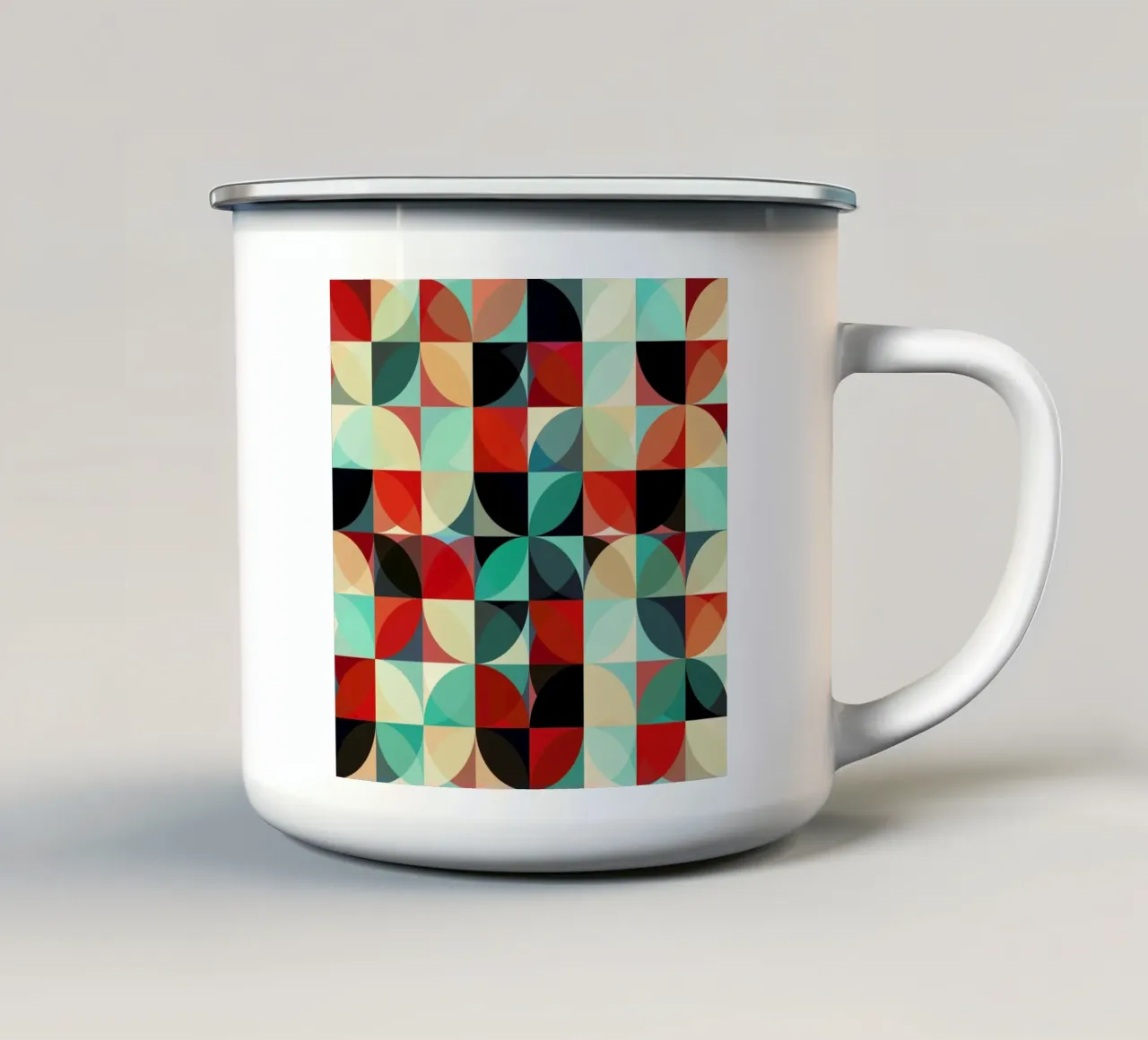 Retro Flowers tazza in smalto da JaySan Studio