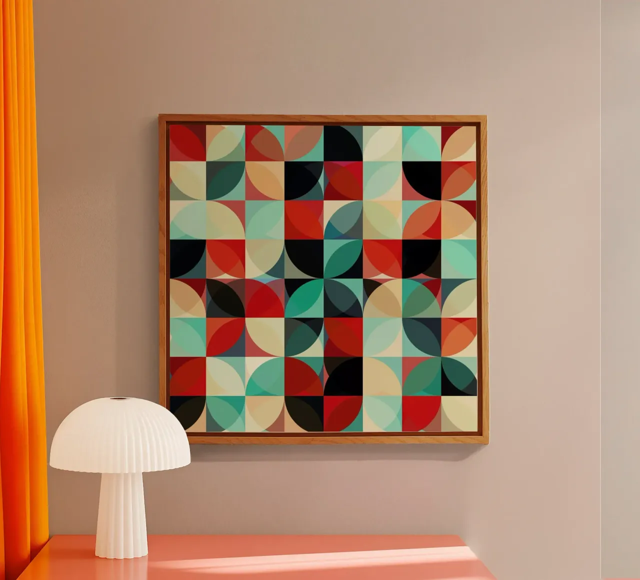 Retro Flowers plexiglass da JaySan Studio