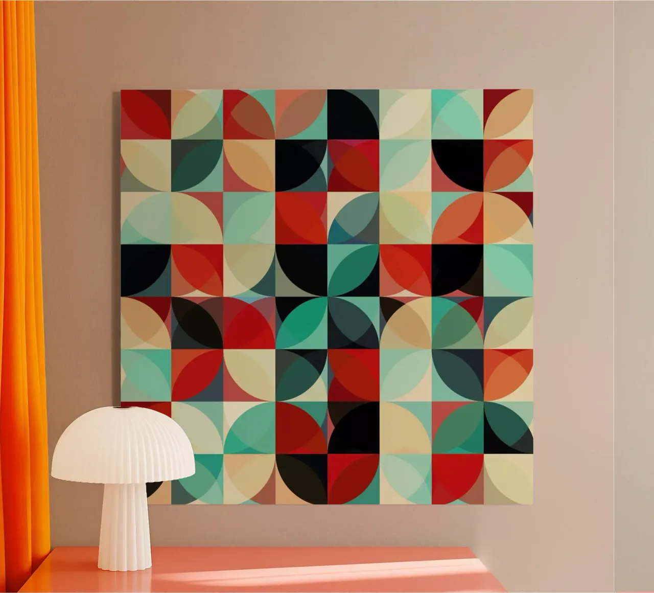 Retro Flowers plexiglass da JaySan Studio