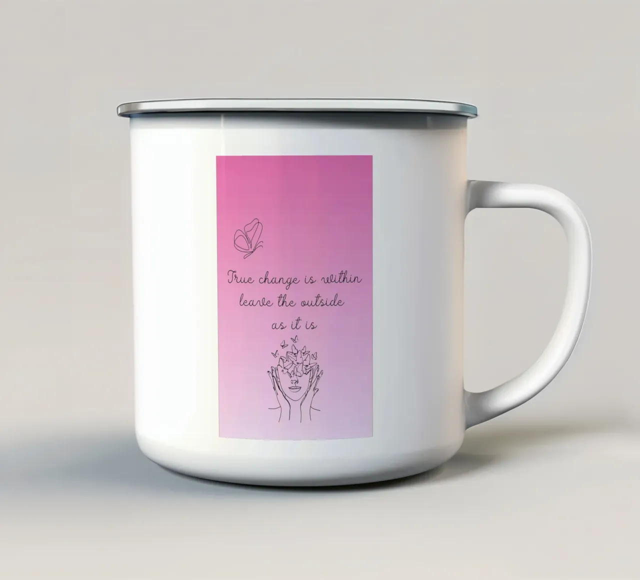 True-Change tazza in smalto da AESTHETIC VIBES by Isabel