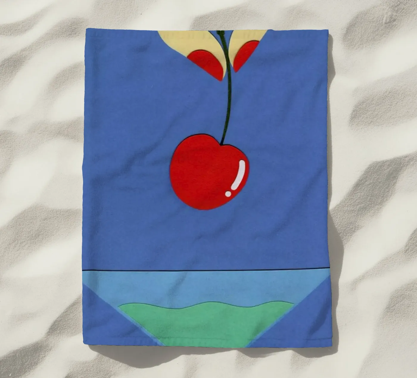 Cherry Nails beach towel by Rosi Feist