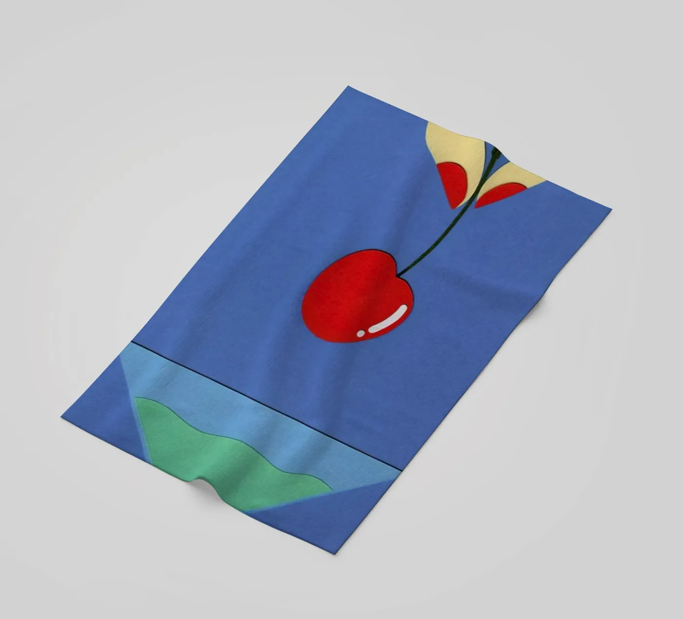 Cherry Nails beach towel by Rosi Feist