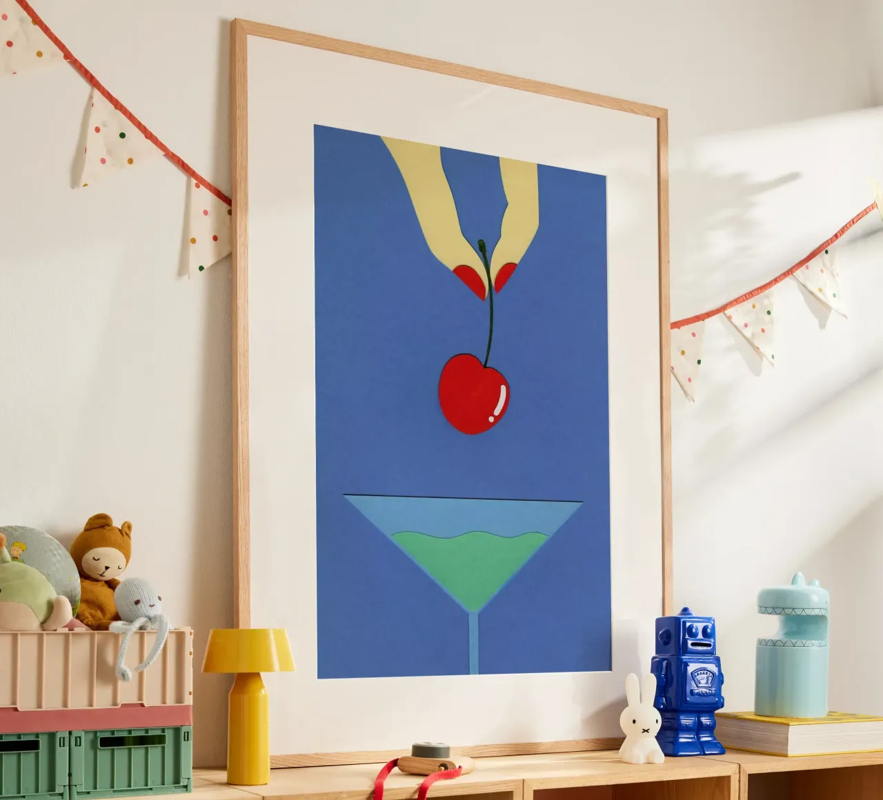 Cherry Nails poster van Rosi Feist