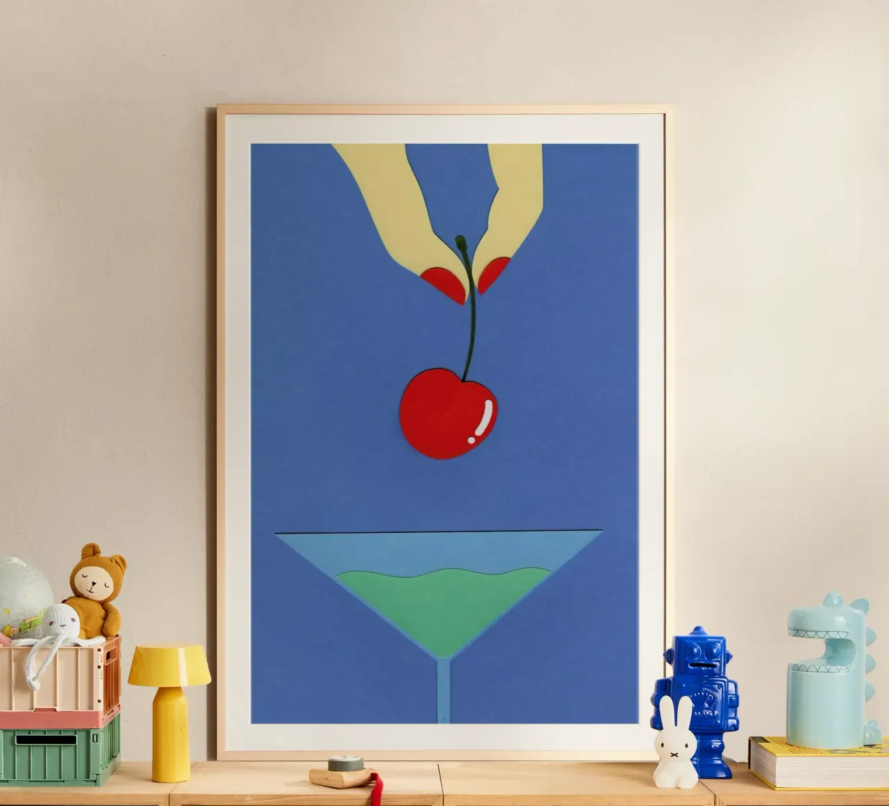 Cherry Nails poster van Rosi Feist