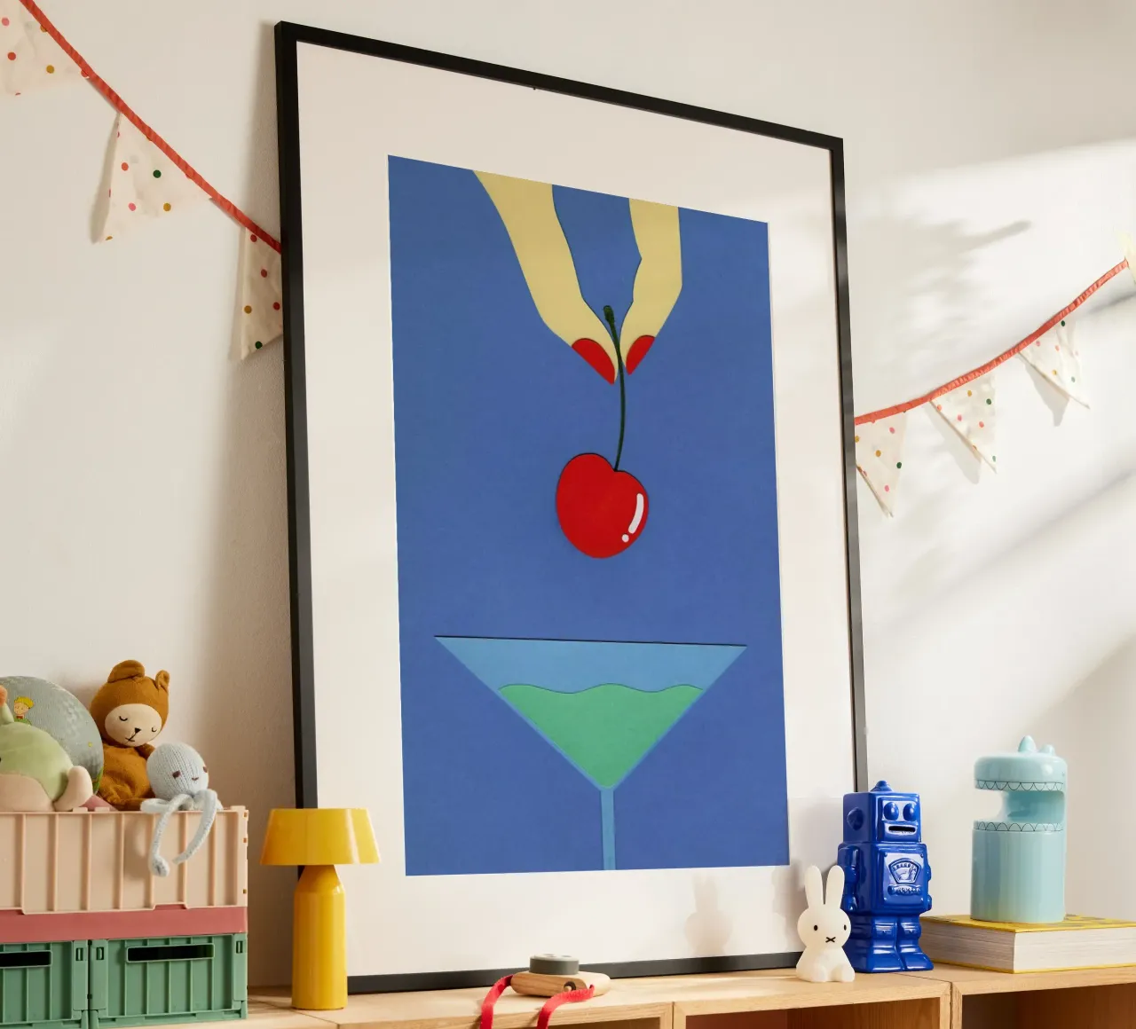 Cherry Nails poster van Rosi Feist